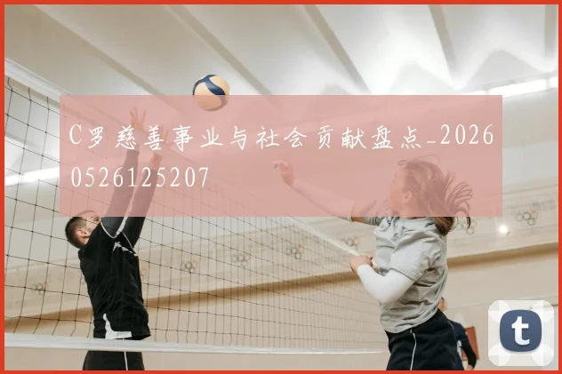 C罗慈善事业与社会贡献盘点_20260526125207